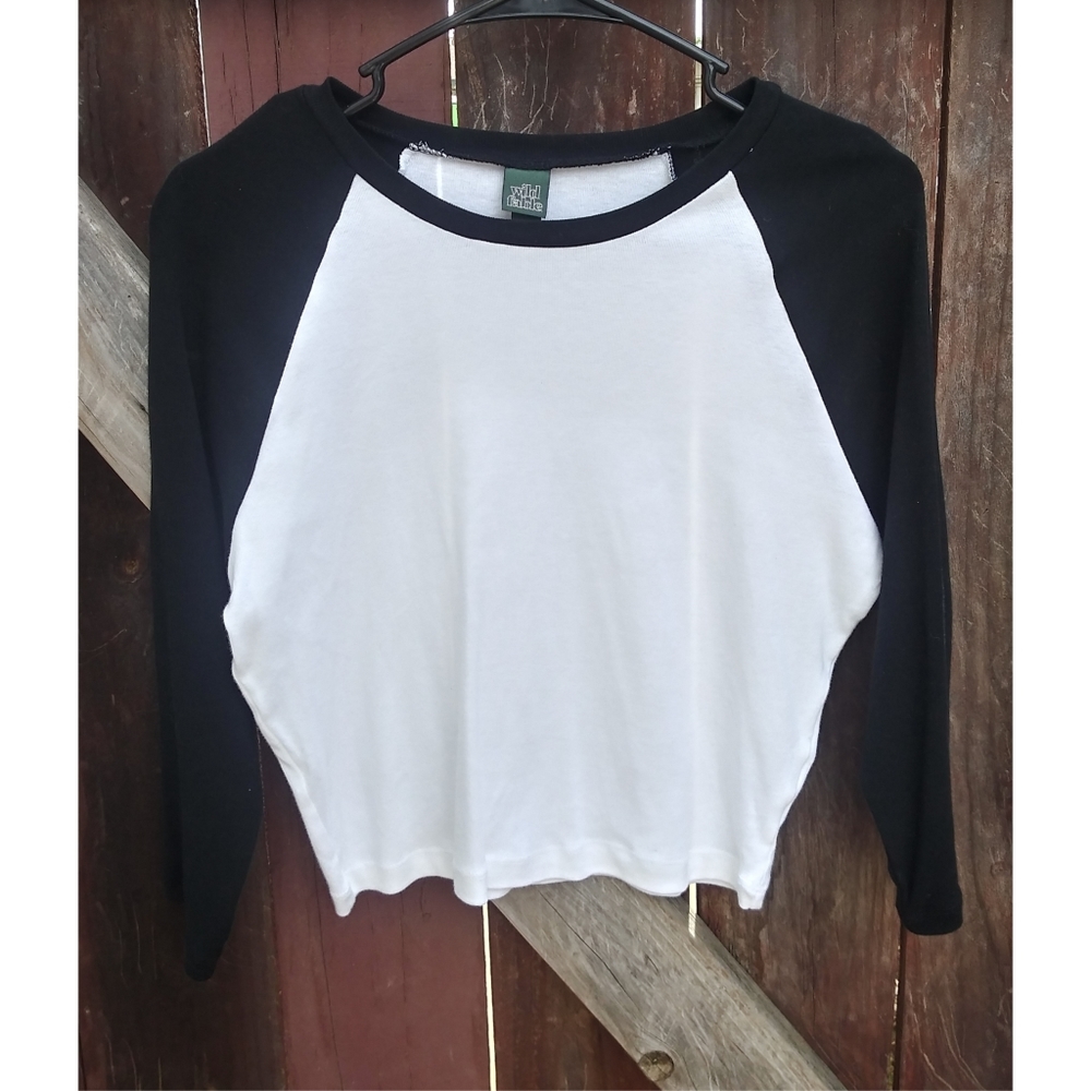 Crop Baseball Tee